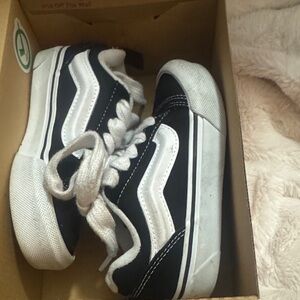 Vans Kids Black and White Sneakers